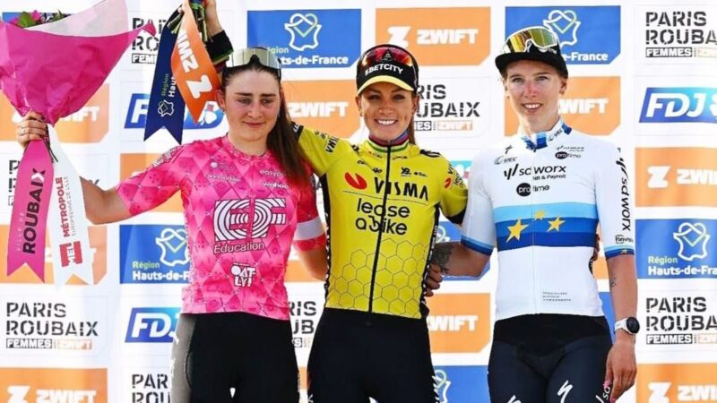 Letizia Borghesi, sul podio alla Paris-Roubaix Femmes: “il sogno che diventa realtà”