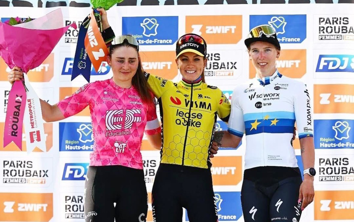 Letizia Borghesi, sul podio alla Paris-Roubaix Femmes: “il sogno che diventa realtà”